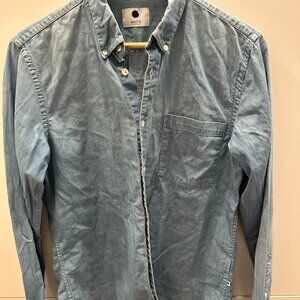 NN07 (No Nationality) cotton chambray work shirt